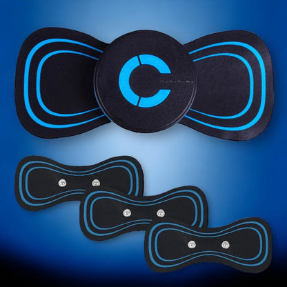 Portable EMS massage pad for muscle relaxation and pain relief